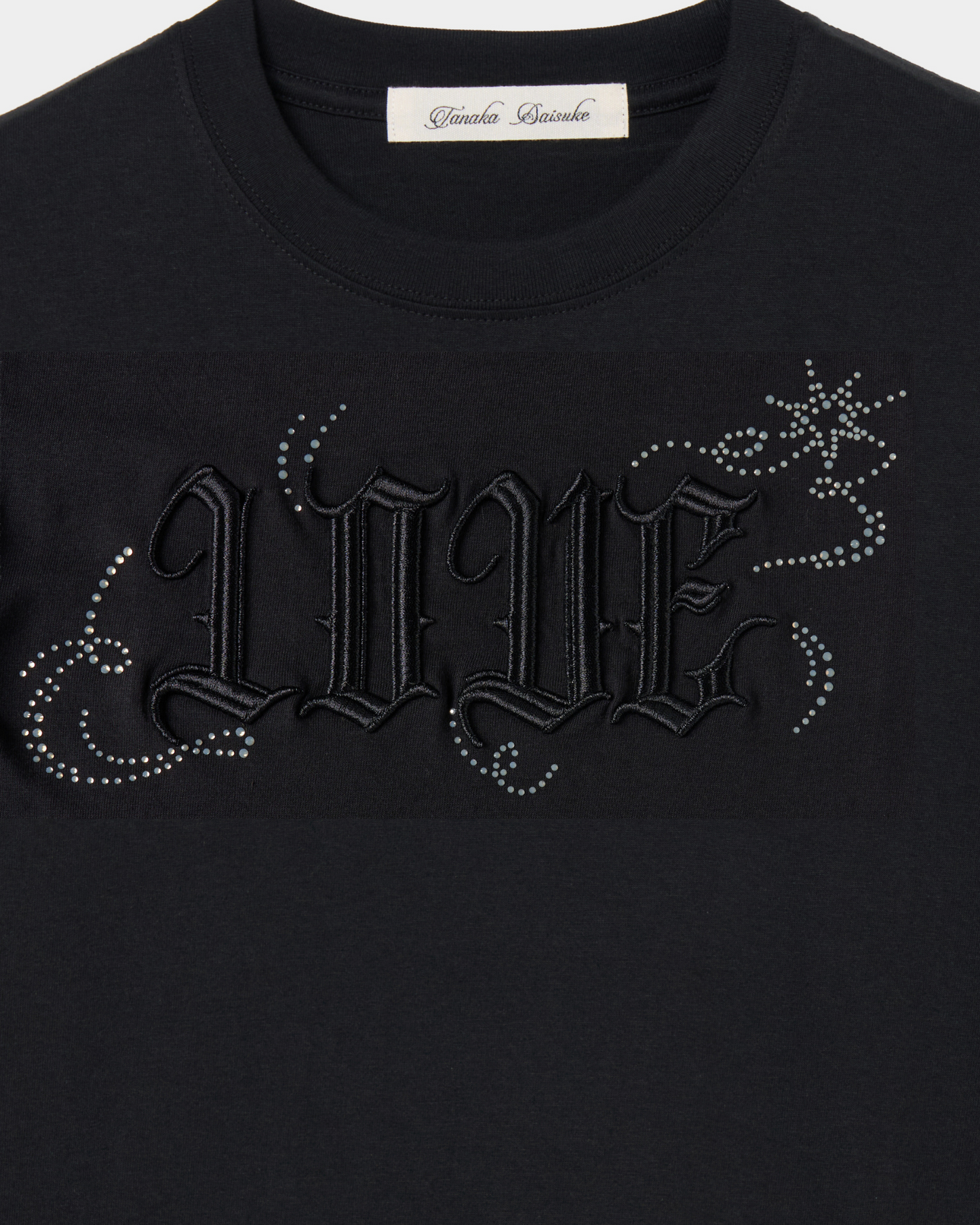 LOVE sparkle T-shirt Black × Black【POPUP先行】
