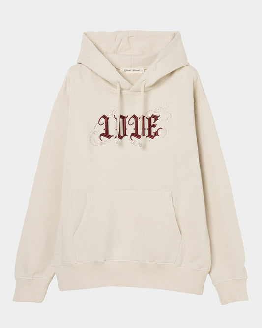 【New item】LOVE sparkle hoodie Ivory【Delivery in March 2026】