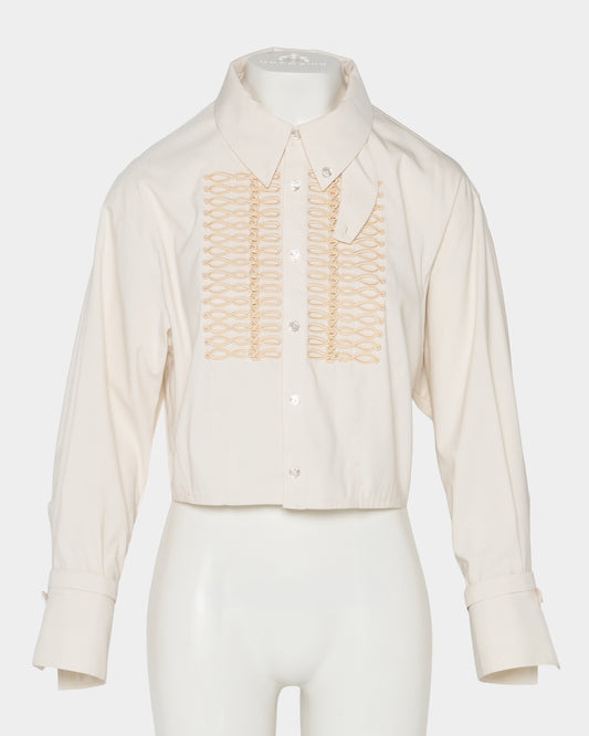 Napoleon shirt jacket Ivory【Delivery in January 2027】