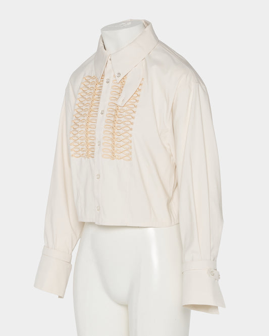 Napoleon shirt jacket Ivory【Delivery in January 2027】