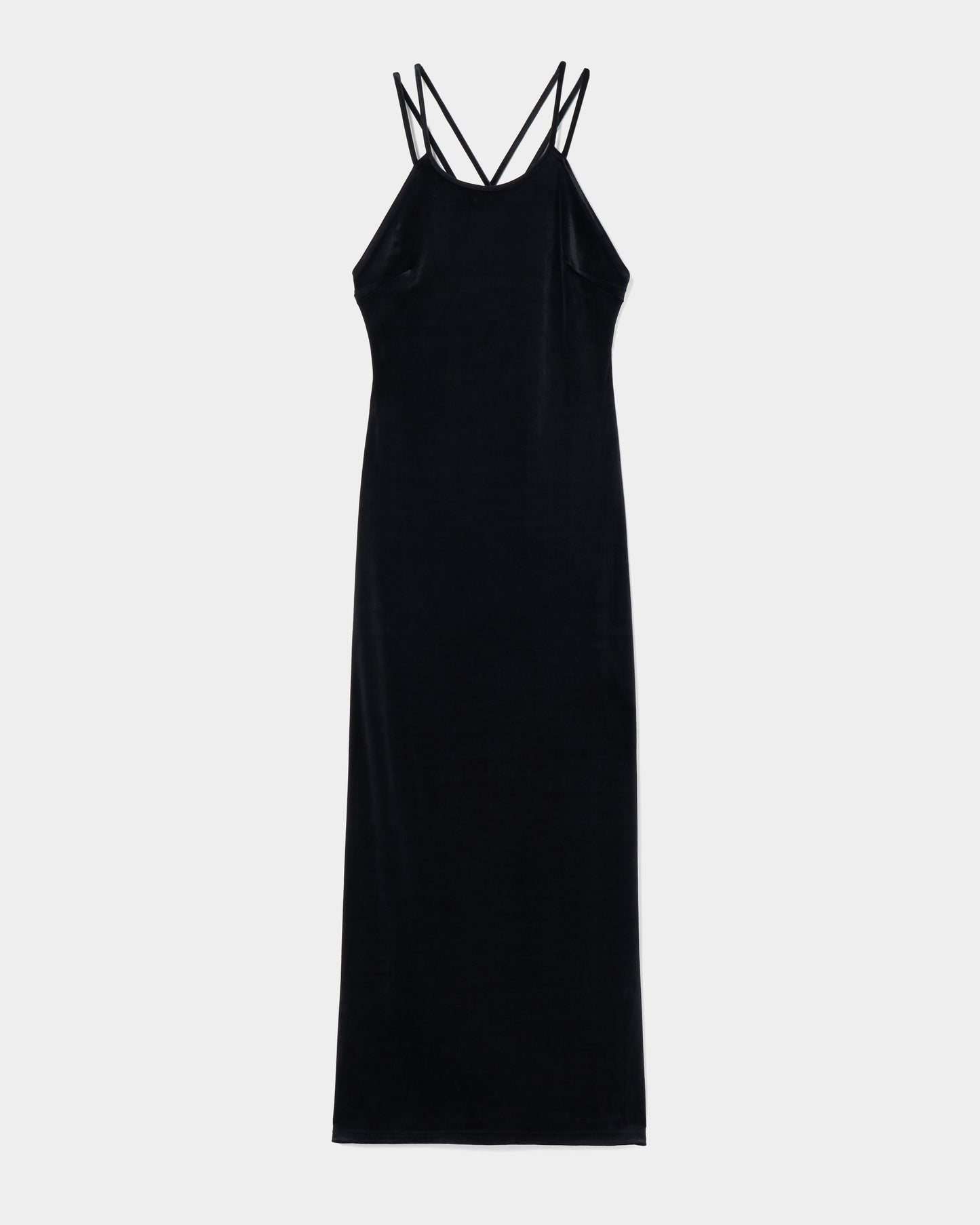 velour cami-one piece Black【stock】
