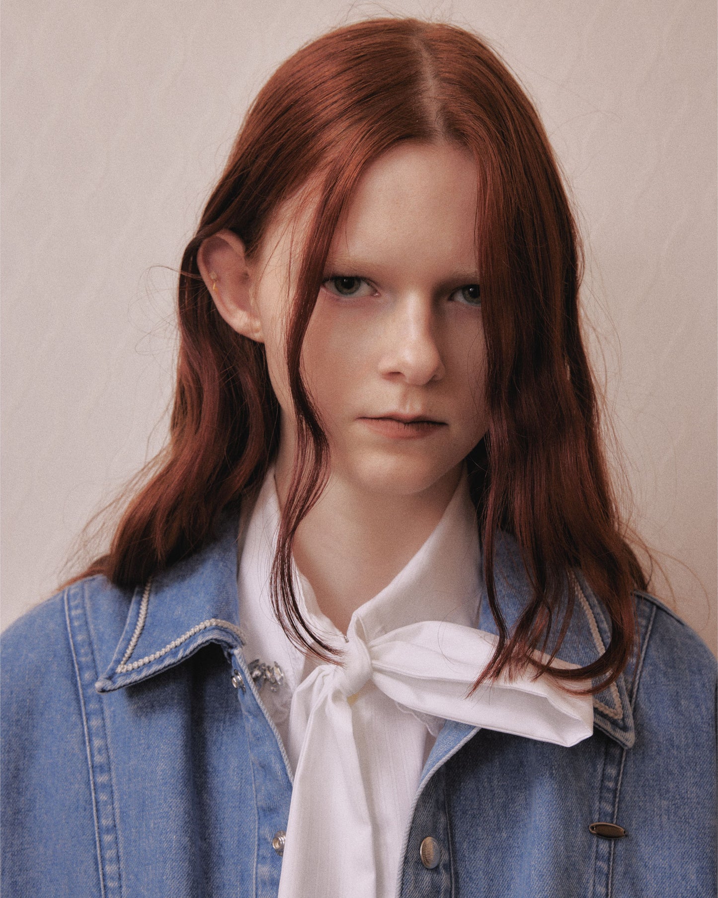 Letter pocket denim jacket Blue【Delivery in February 2027】