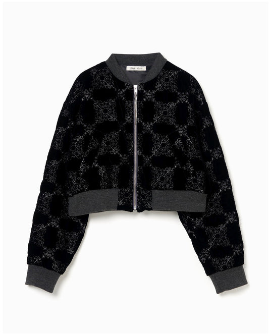 palace tiles quilted blouson【stock】