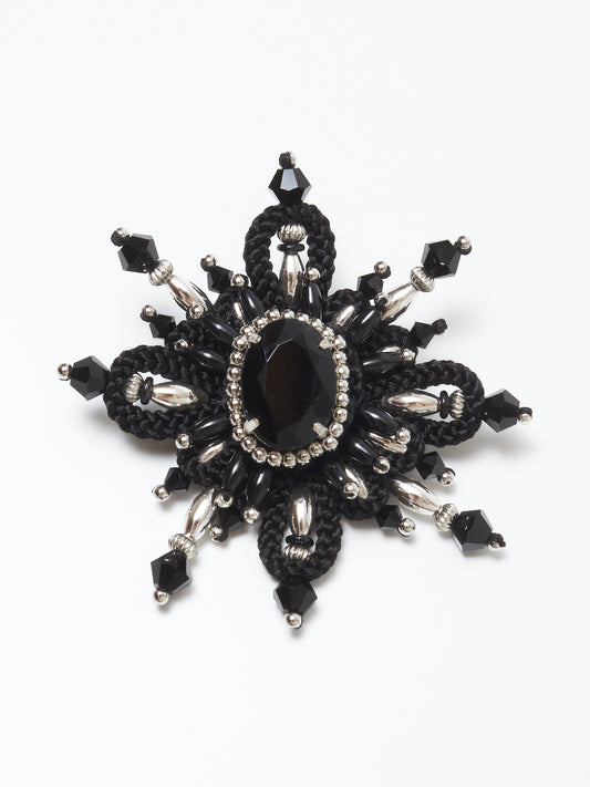 Bijou Flower Pendant Black【Stock】