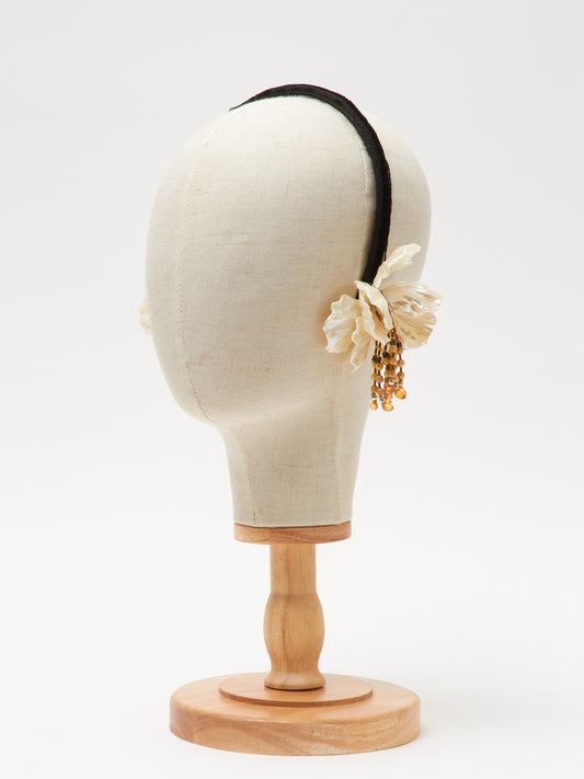 andrcium fringe flower hair band 【Delivery in July 2024】