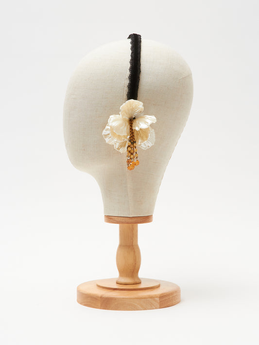 andrcium fringe flower hair band 【Delivery in July 2024】