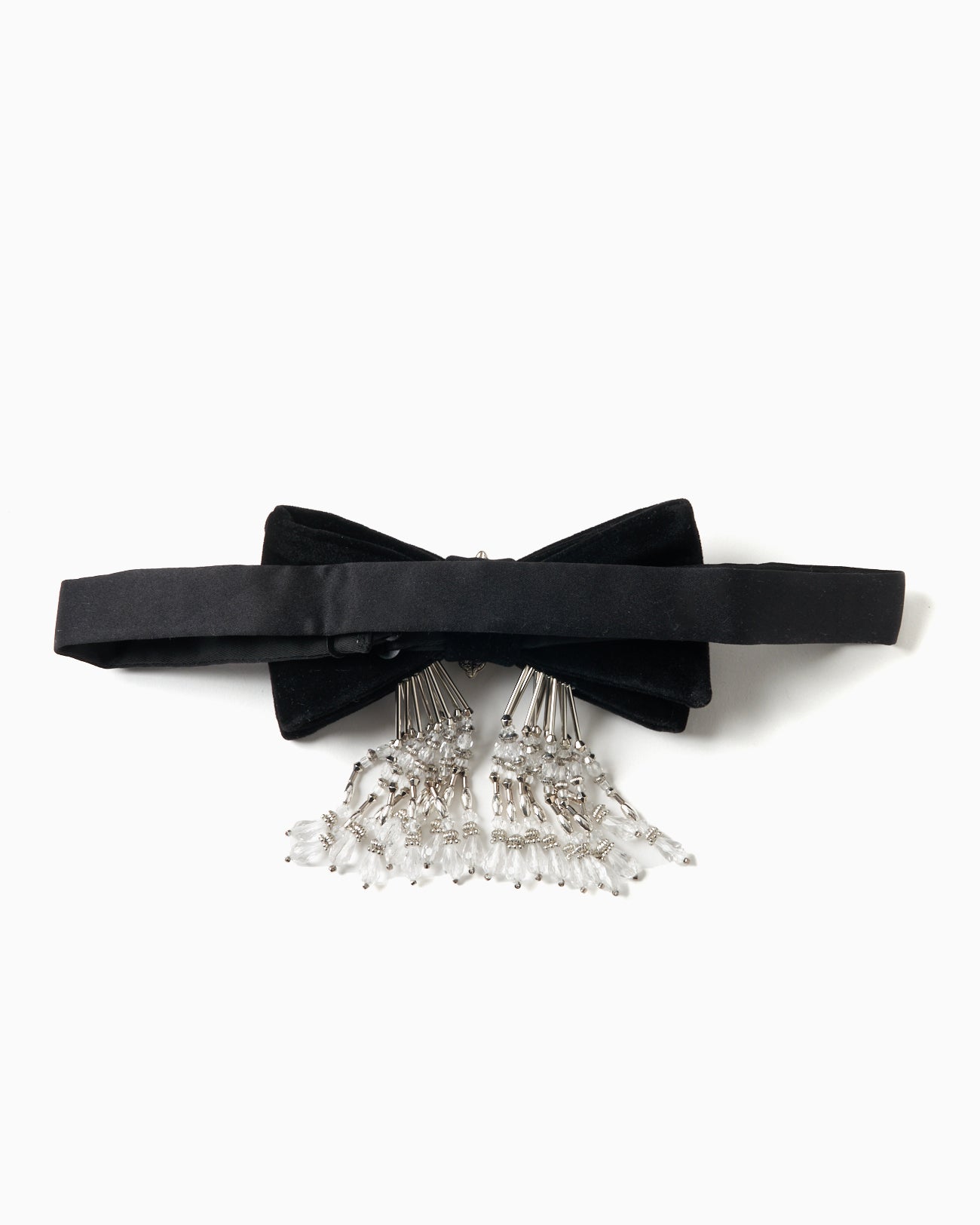 crystal bijou velvet bowtie【Delivery in March 2025】
