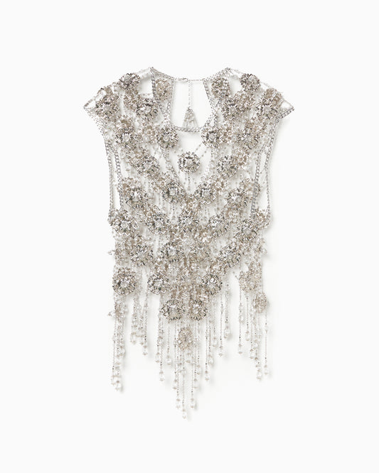 【sakaitakeru collaboration】rhombus chain crystal tops【Delivery in September 2024】