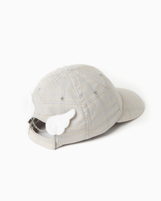 【sakaitakeru collaboration】Cartoon anel wing check cap【stock】
