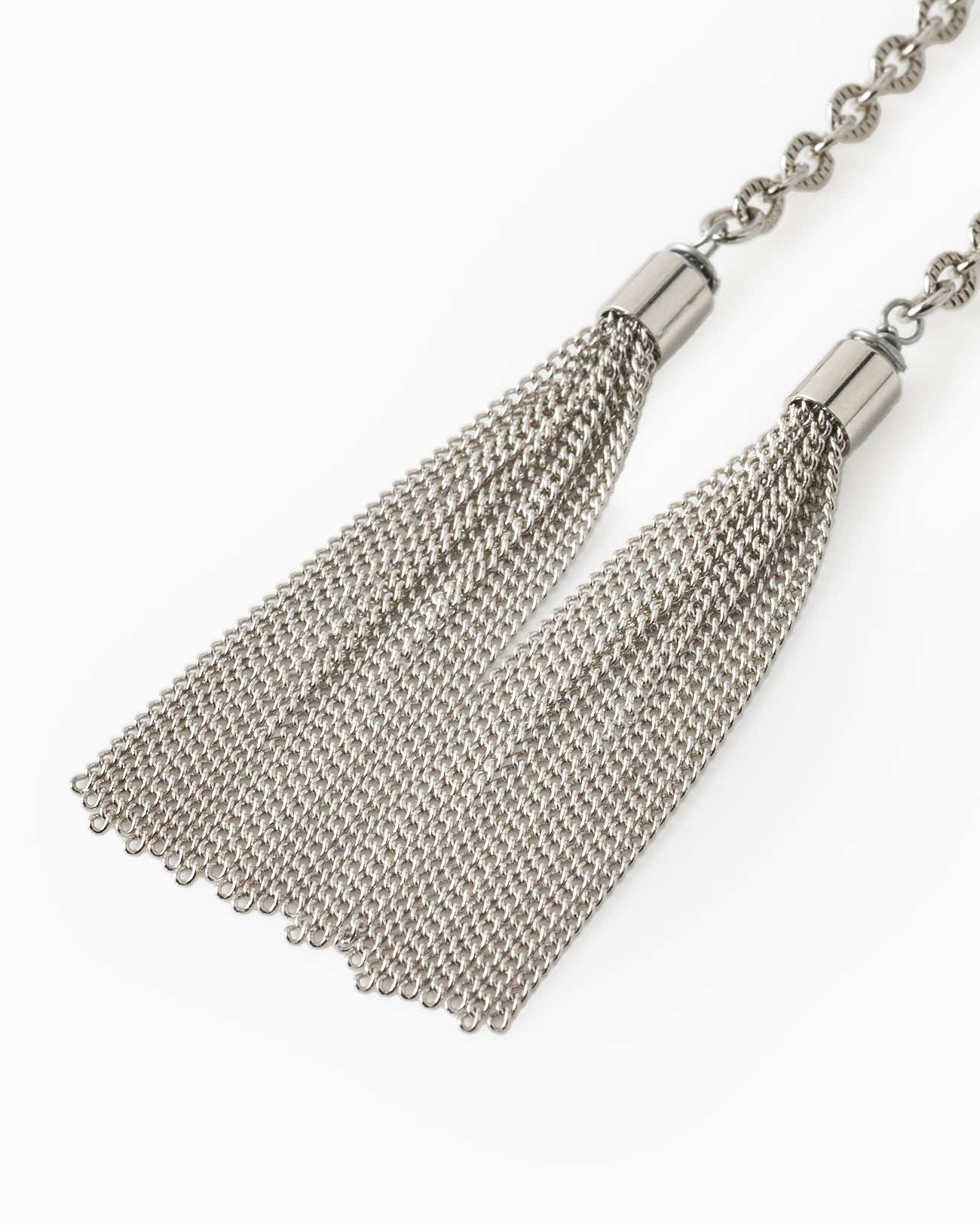 crystal ribbon chain earrings【stock】