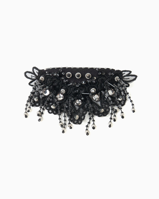 Snow bijou barrette Black【Delivery in January 2026】