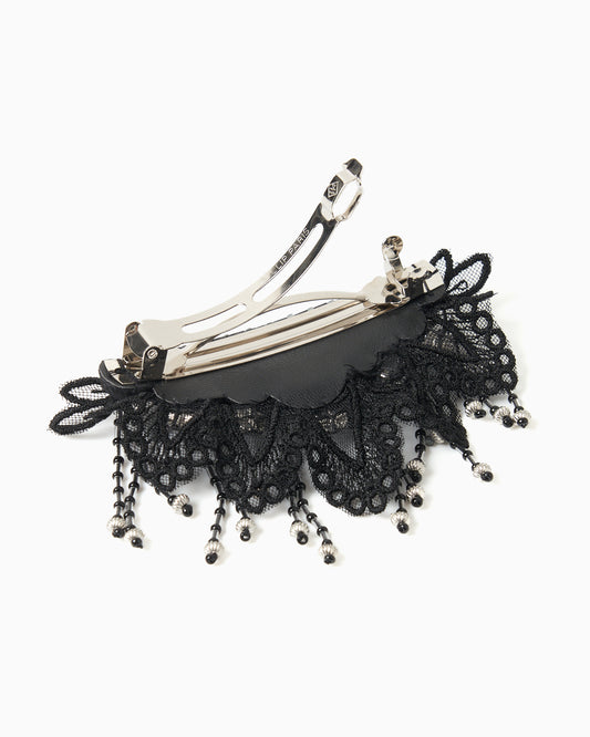 Snow bijou barrette Black【Delivery in January 2026】