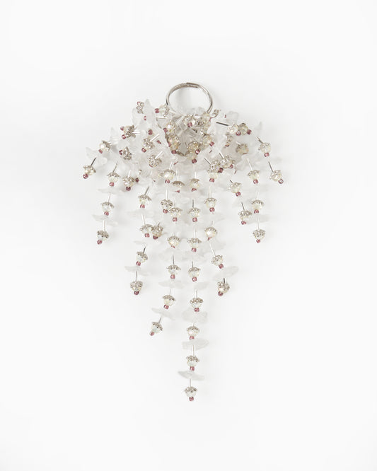 Translucent flower fringe ring 【Delivery in August 2025】