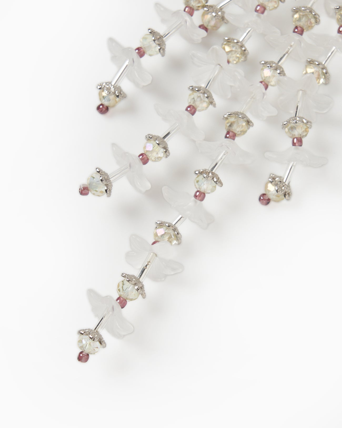 Translucent flower fringe ring 【Delivery in August 2025】