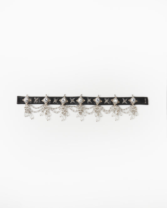 crystal rhombus black choker【Delivery in October 2025】
