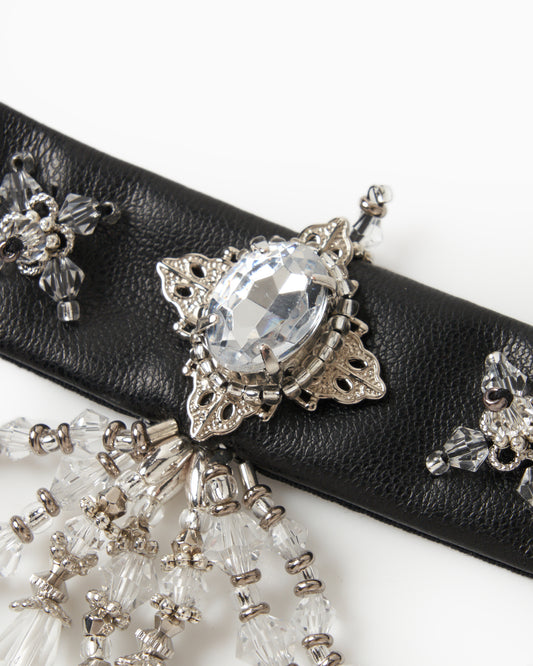 crystal rhombus black choker【Delivery in October 2025】