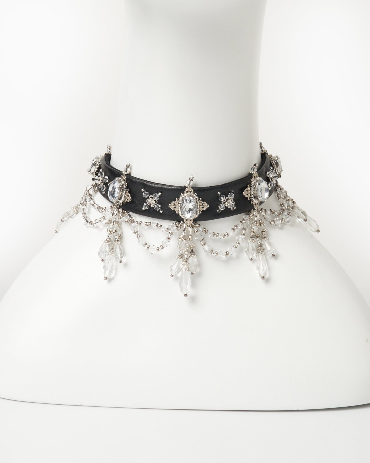 crystal rhombus black choker【Delivery in May 2025】