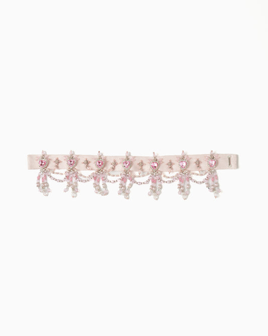 pink heart bijou choker【Delivery in October 2025】