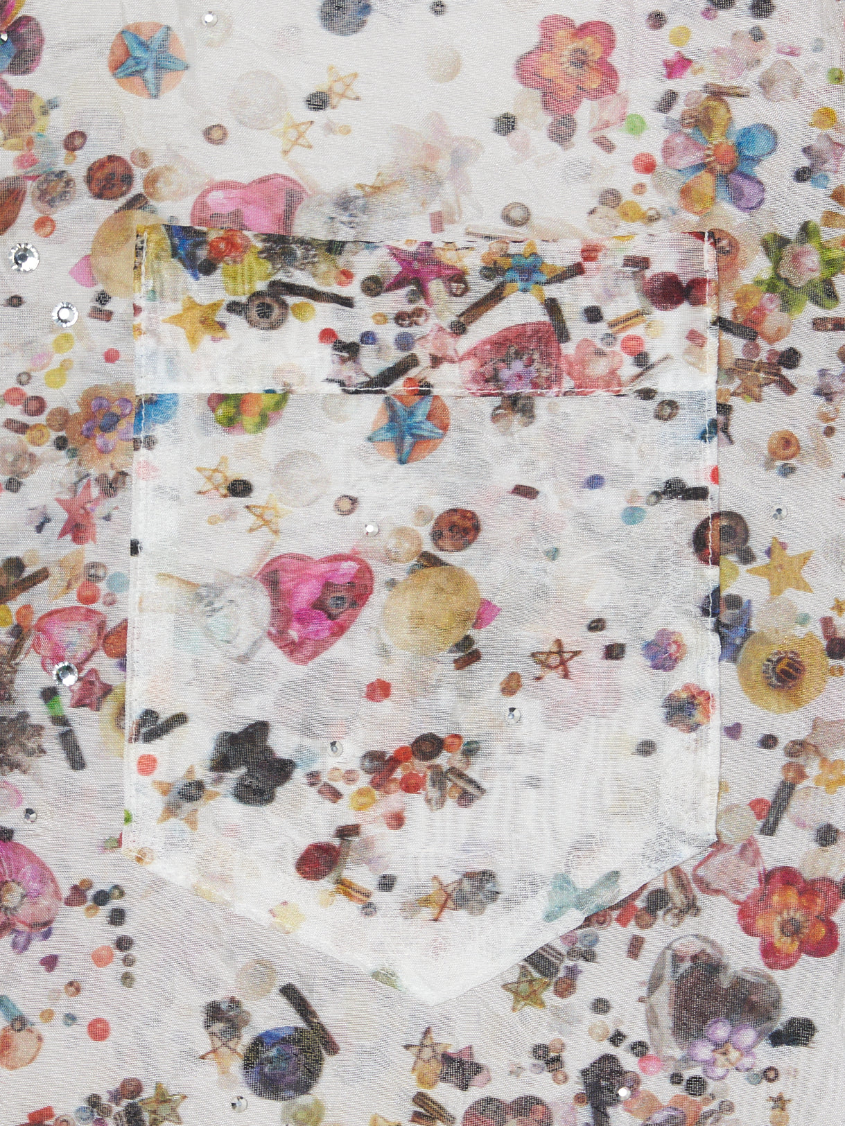 childhood spangle organzy shirt【Delivery in January 2026】