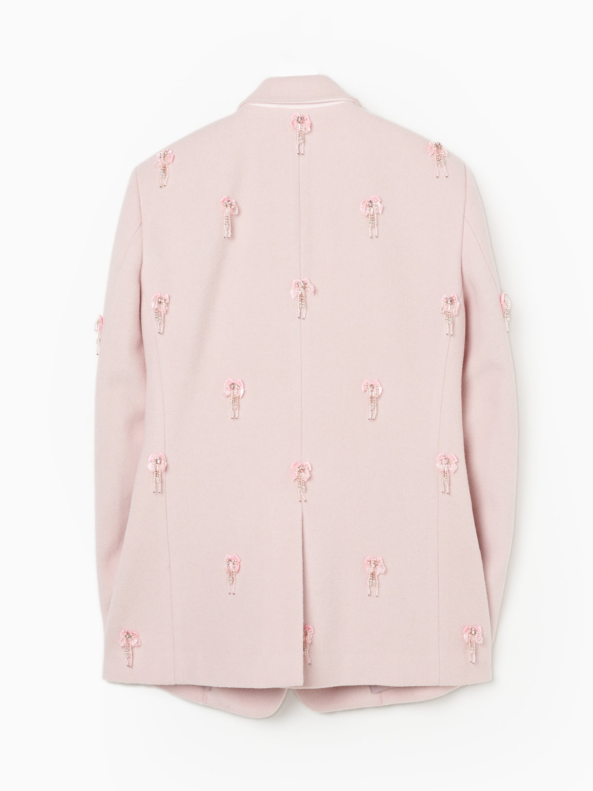 baby pink beaded ribbon jacket 【Delivery in November 2025】
