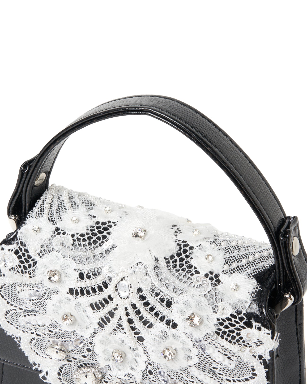 white lace crocodile mini bag【Delivery in August 2025】