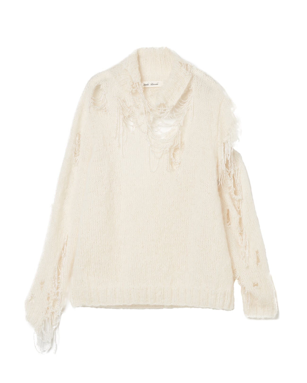 Shimmering damaged beads knit / Hard damaged【Delivery in February 2026】