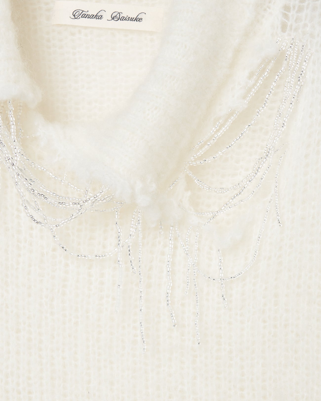 Shimmering damaged beads knit / Light damaged【Delivery in February 2026】