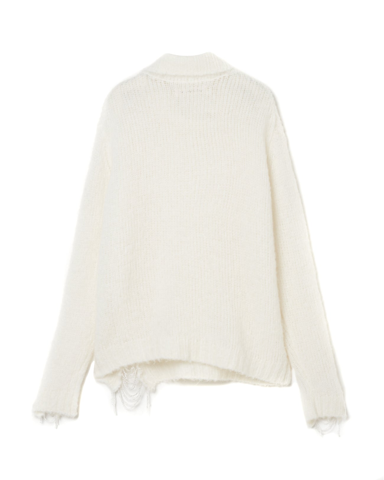 Shimmering damaged beads knit / Light damaged【Delivery in February 2026】