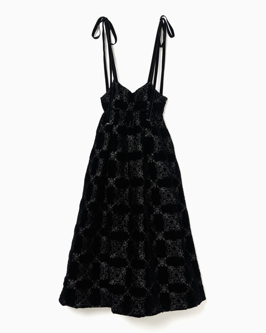 palace tiles quilted overalls skirt【Delivery in November 2025】