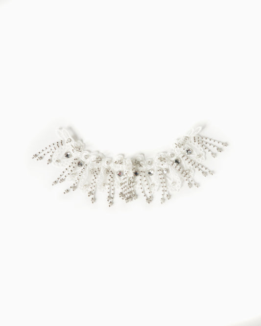 snow bijou lace cuffs White【Delivery in October 2025】