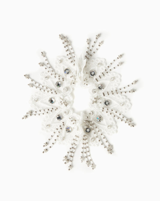 snow bijou lace cuffs White【Delivery in October 2025】