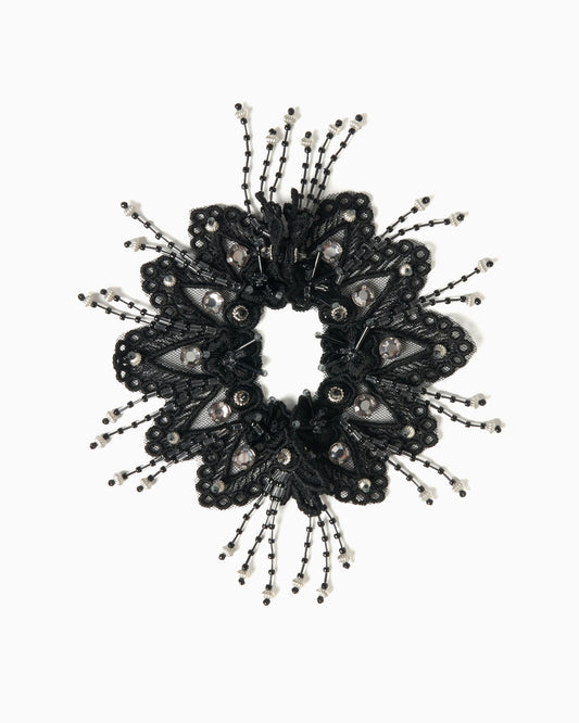snow bijou lace cuffs Black【Delivery in October 2025】
