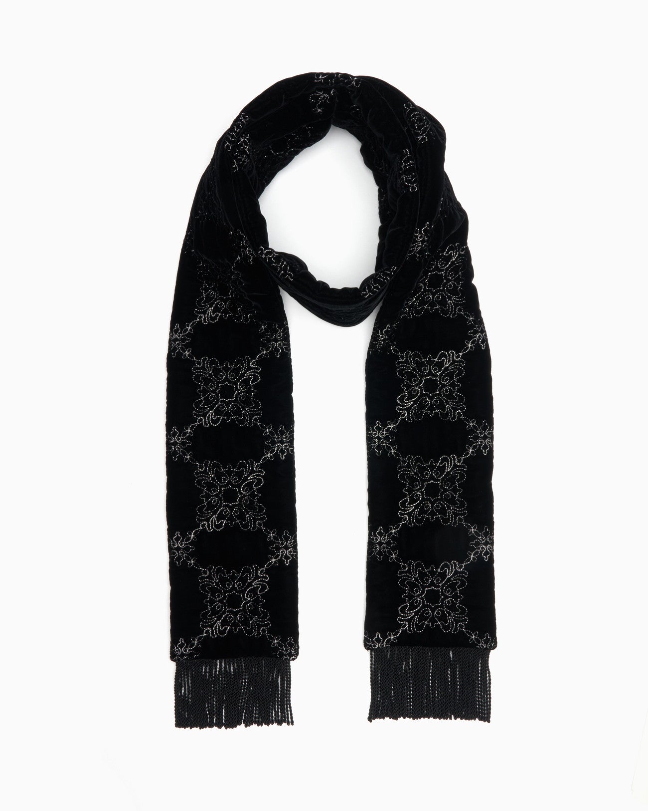 palace tiles quilted puff scarf【Delivery in July 2025】