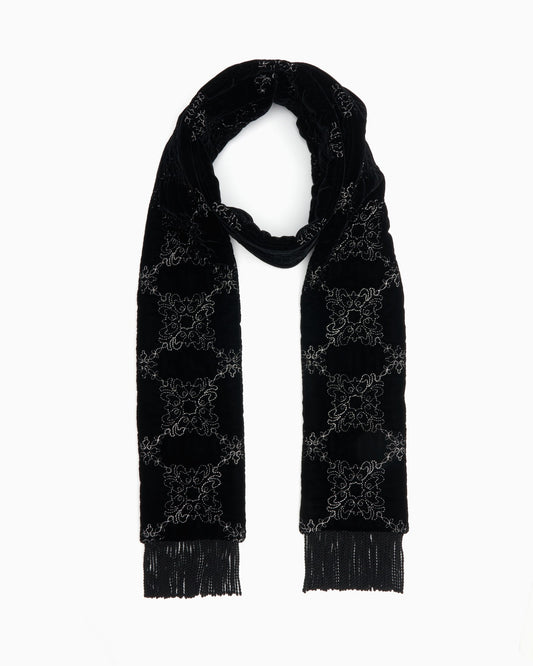 palace tiles quilted puff scarf【Delivery in October 2025】