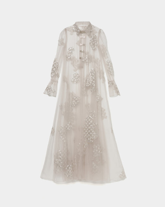 mermaid scale tulle over dress 【Delivery in November 2025】