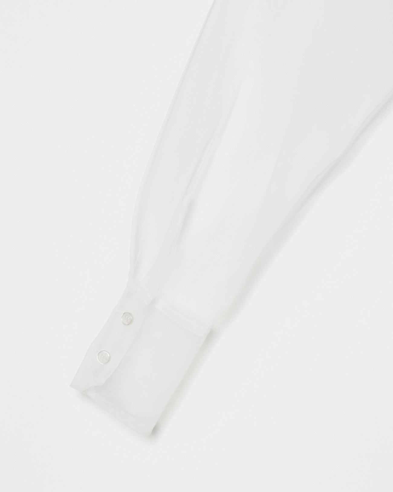 china button tulle shirt【Delivery in August 2025】
