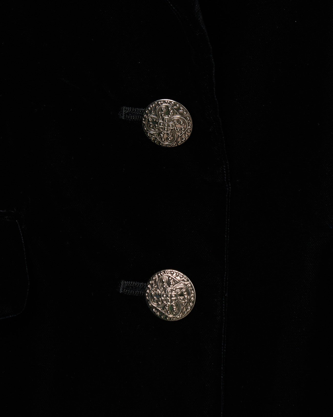 metallic parts velvet knight jacket【Delivery in August 2025】