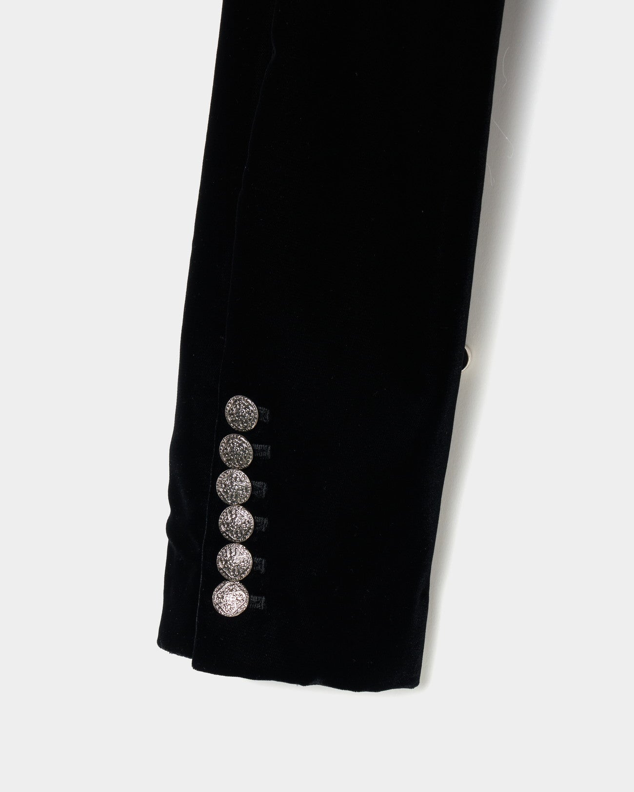 metallic parts velvet knight jacket【Delivery in August 2025】