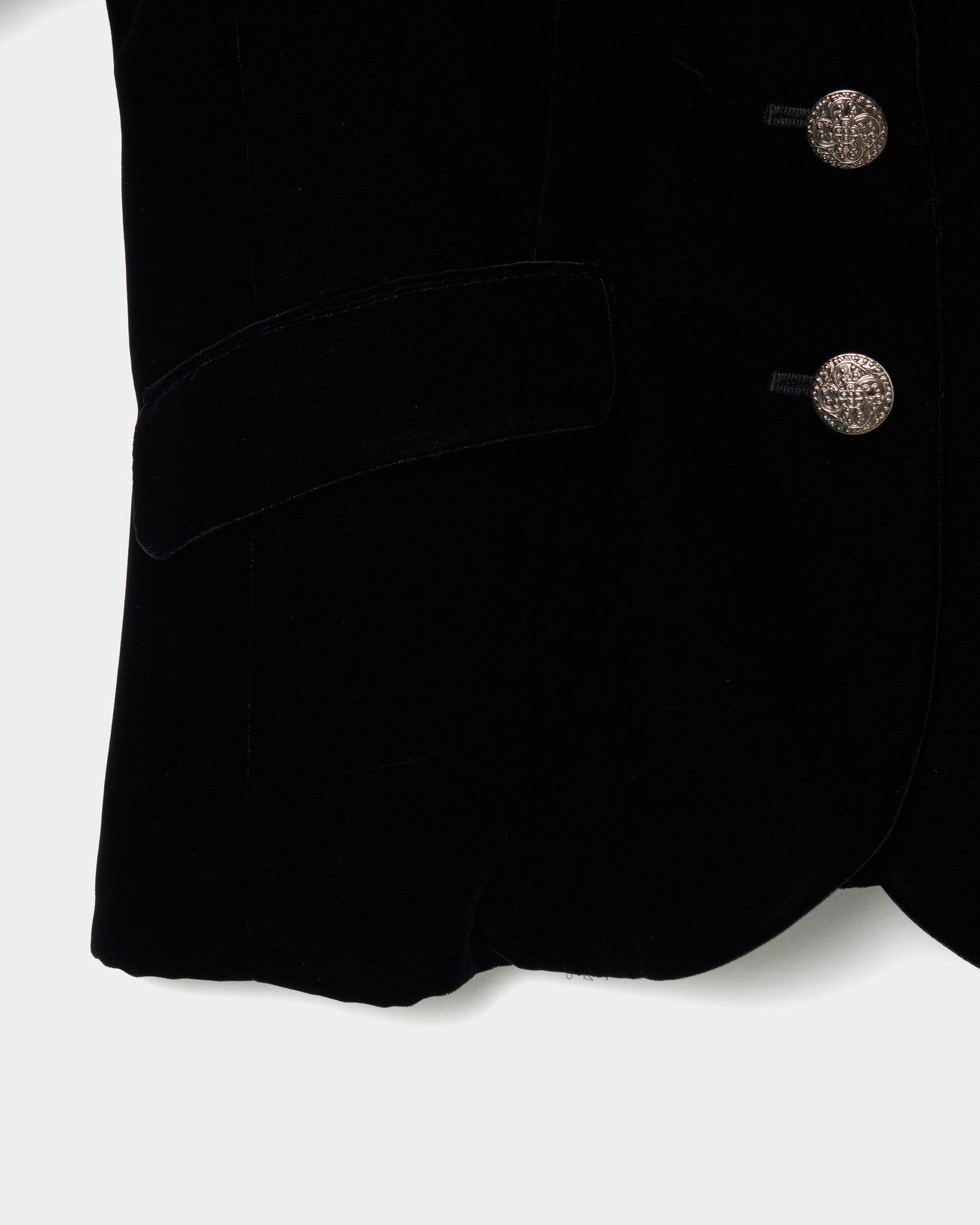 metallic parts velvet knight jacket【Delivery in August 2025】