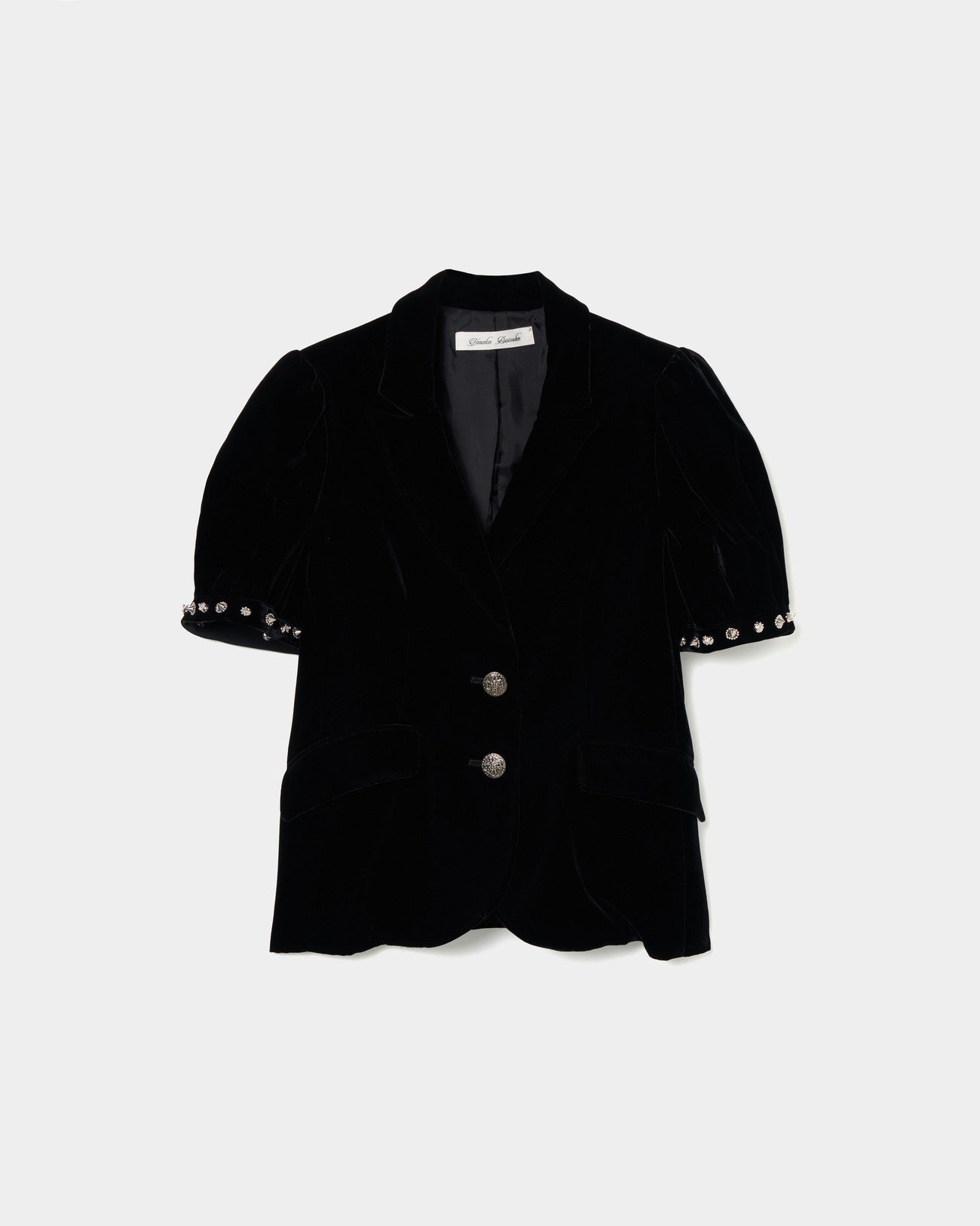 metallic parts velvet knight jacket【Delivery in August 2025】