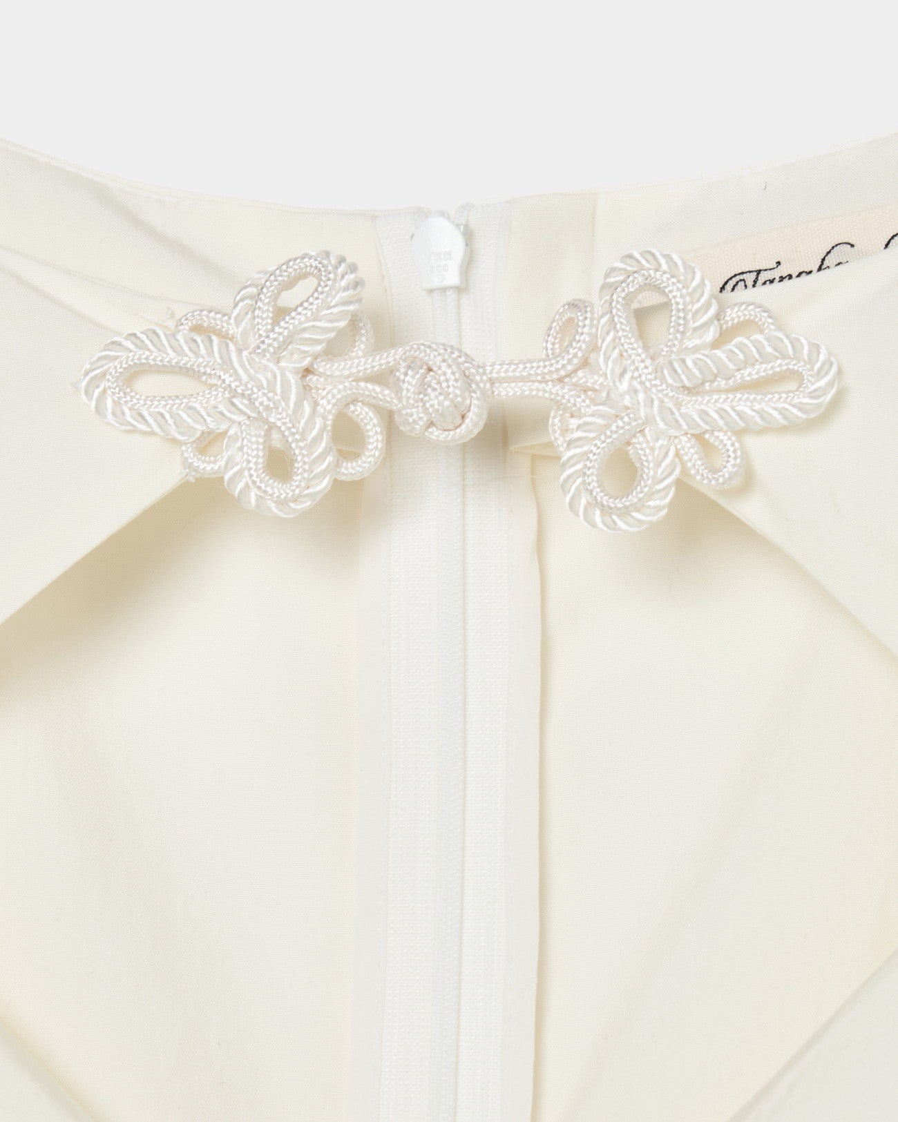 layered bra puff sleeve blouse White【stock】