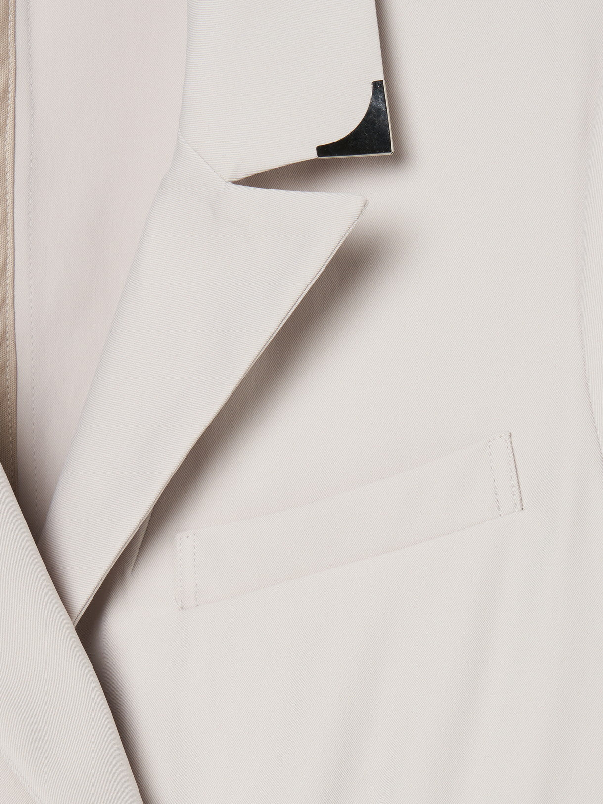 silver metal shirt jacket Gray【stock】