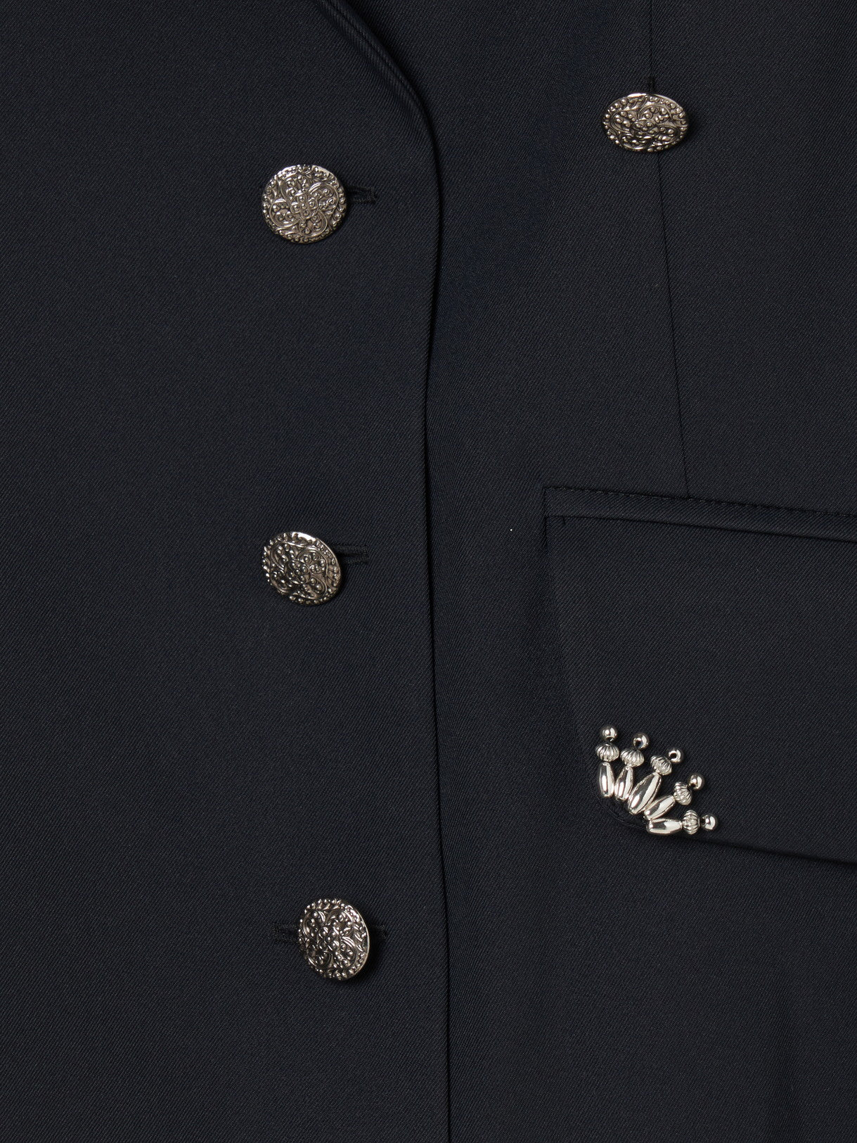 silver metal shirt jacket Black【Delivery in May 2025】