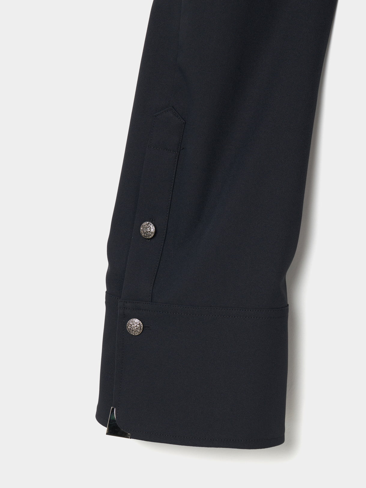 silver metal shirt jacket Black【Delivery in May 2025】