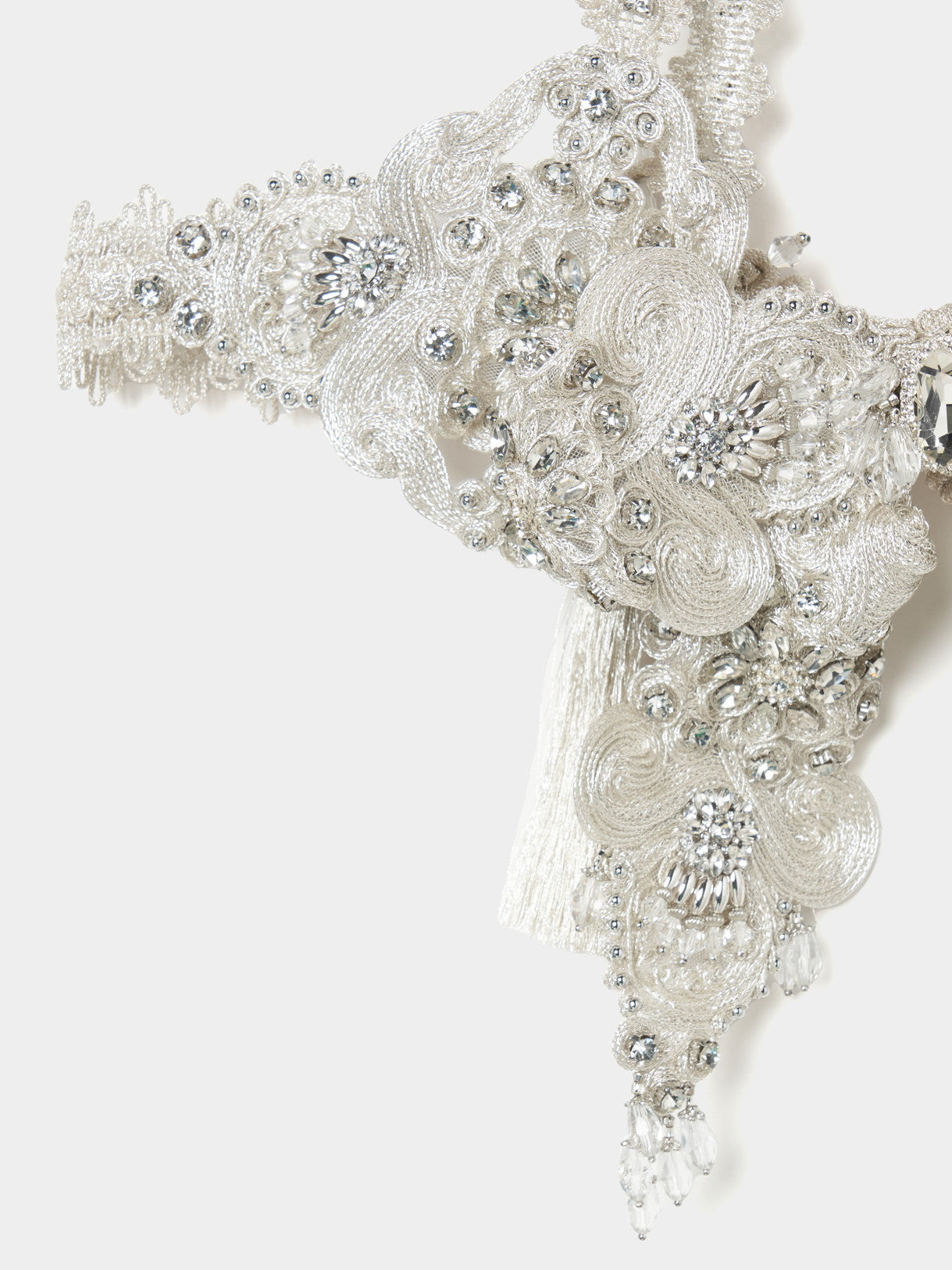 silver braid ribbon bustier【Delivery in August 2025】