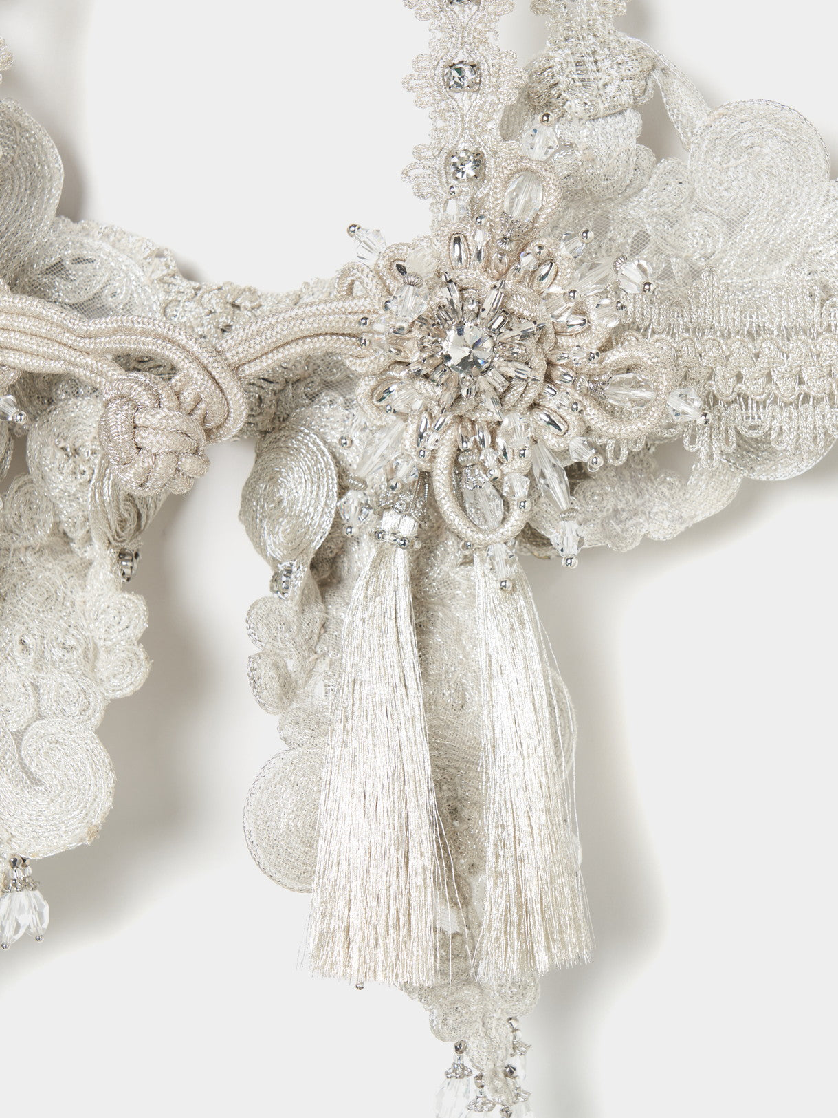 silver braid ribbon bustier【Delivery in August 2025】