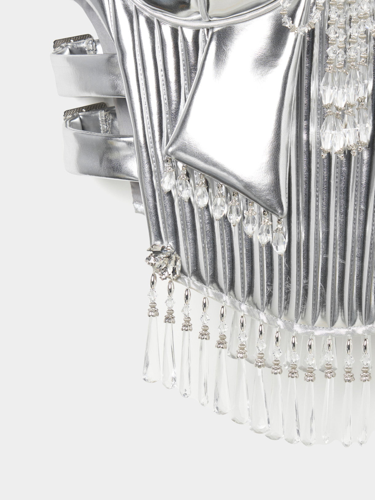 chest ribbon belted armor tops【Delivery in August 2025】