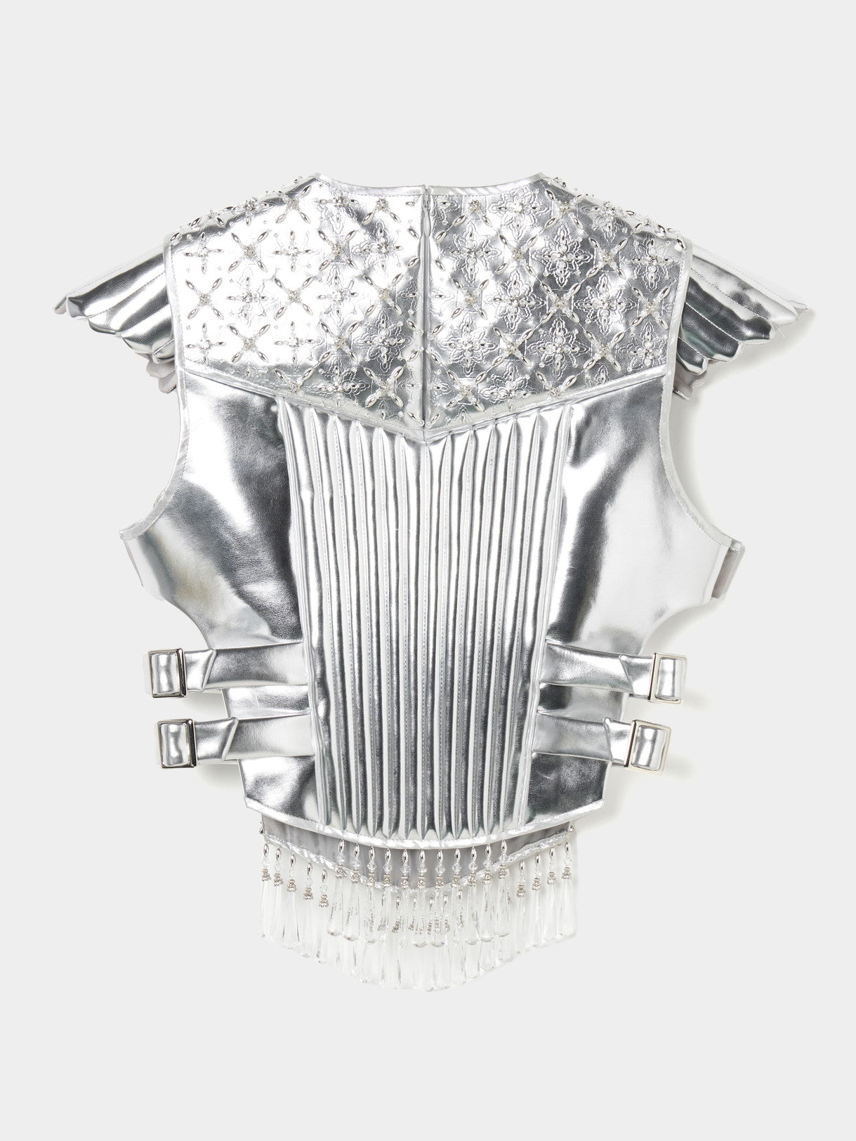 chest ribbon belted armor tops【Delivery in August 2025】