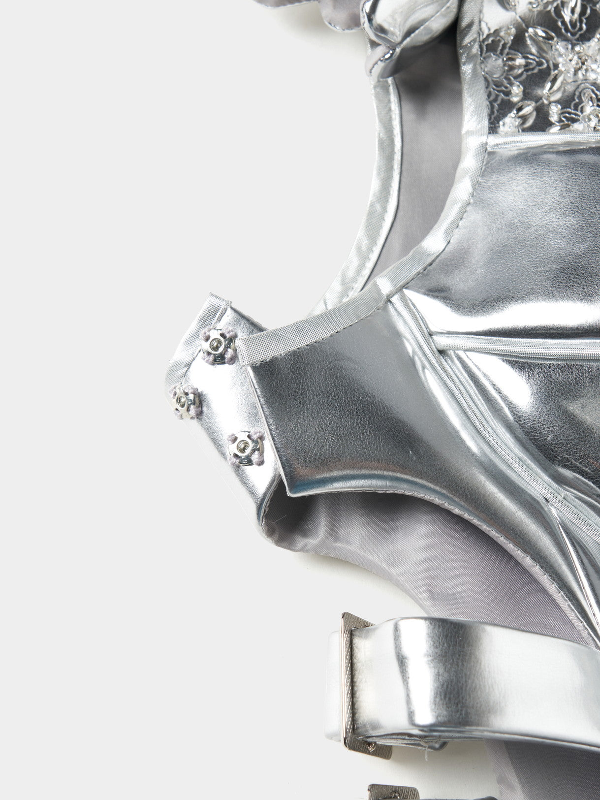 chest ribbon belted armor tops【Delivery in August 2025】