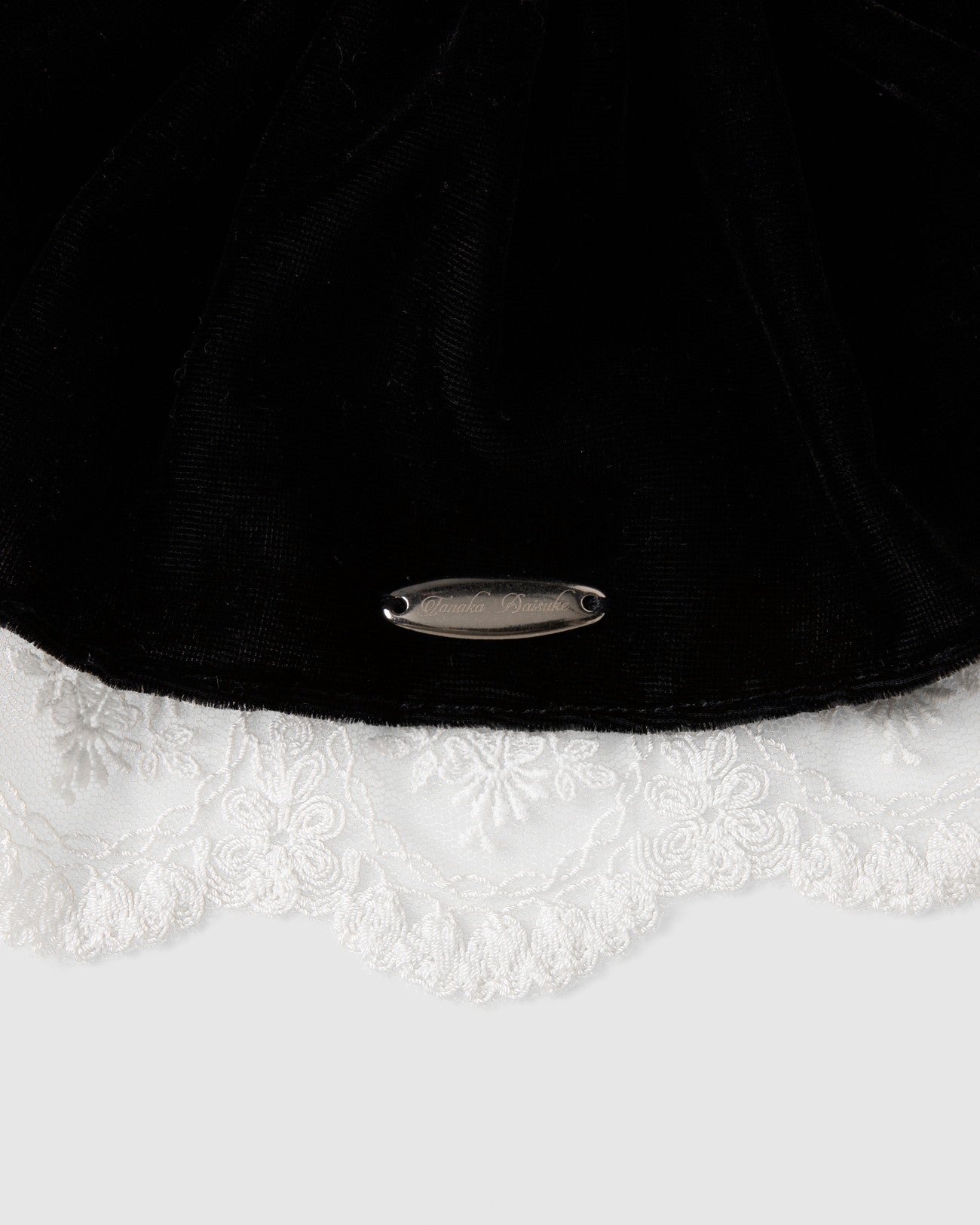 【STUDIOUS Special item】velour lace chou chou Black × White【Delivery in June 2025】